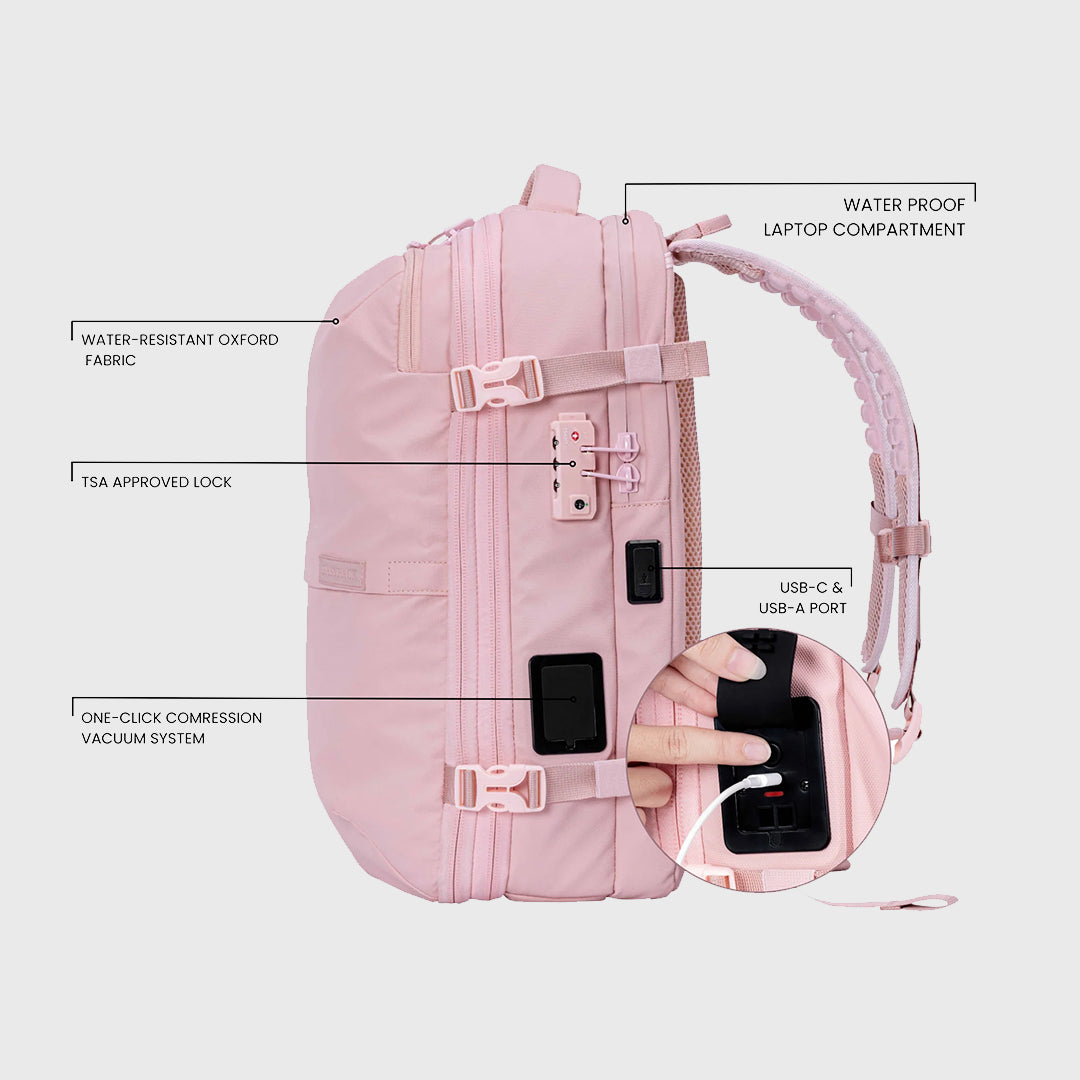 Sac à dos rose pour femme